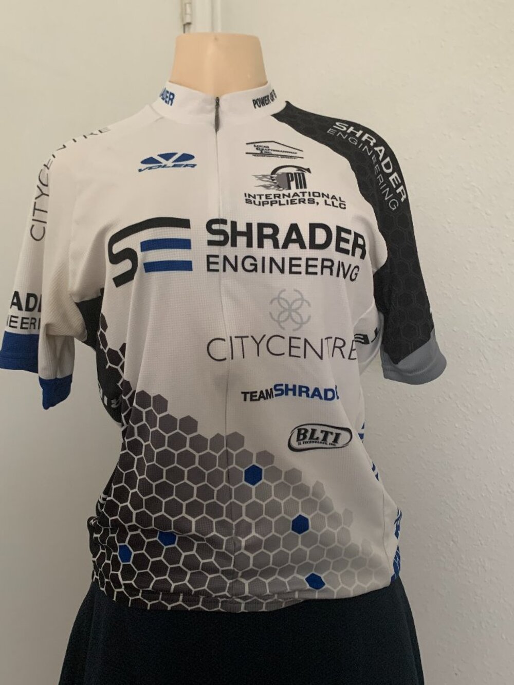 Voler Team Cycling Jersey Large Men's 3/4 Zip 3-Pocket Road
